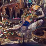 Nieda Noriko Pillars in the hollow recording the passing moments Painting